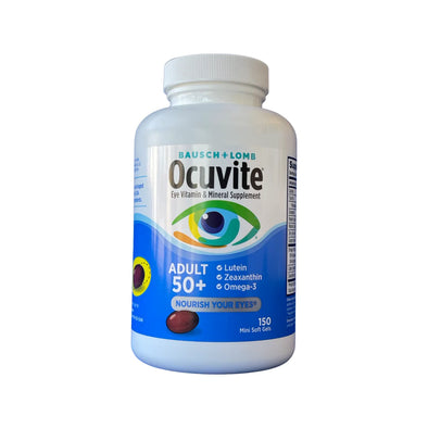 Bausch & Lomb Ocuvite Adult 50+ Eye Vitamin & Mineral Supplement, 150 ct