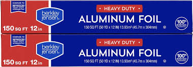 Berkley Jensen 12" Heavy Duty Aluminum Foil, 2 pk./150 sq. ft.