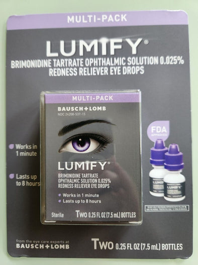 Lumify Redness Reliever Eye Drops, 2 pk