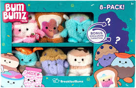 Russ Berrie BumBumz 4.5" Breakfast Bumz Plush 8-Pk. with Two Mystery Characters