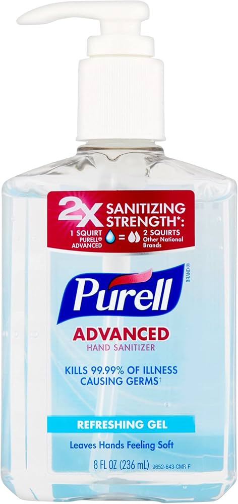 Purell Advanced Hand Sanitizer Refreshing Gel, 8 oz.